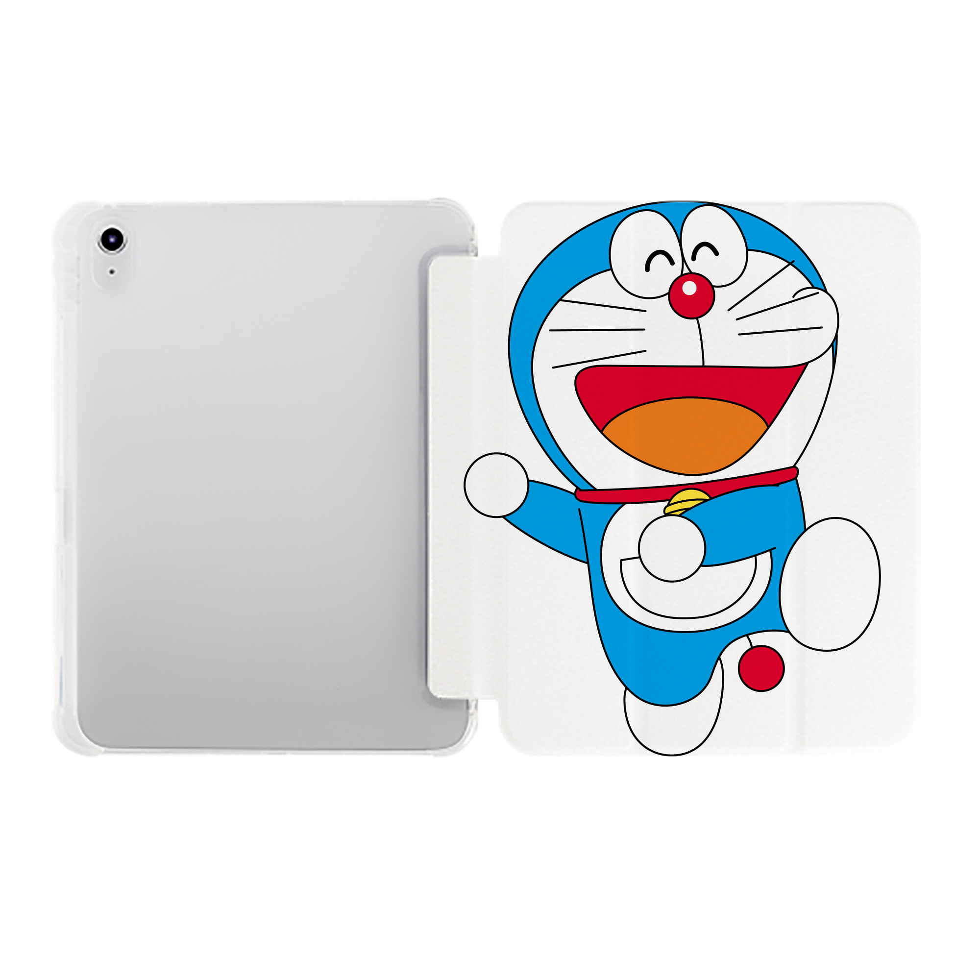 （画像用） ドラえもん Doraemon IPad ケース ペン収納付き 三つ折りスタンド PUレザー×シリコン 対応機種9.5/10.5/10.9インチ
